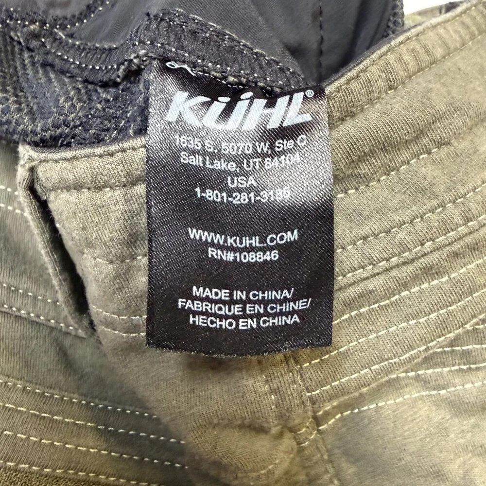 KÜHL Women’s Krush‎ Cargo Pants Size 2 Olive Green Hiking EUC